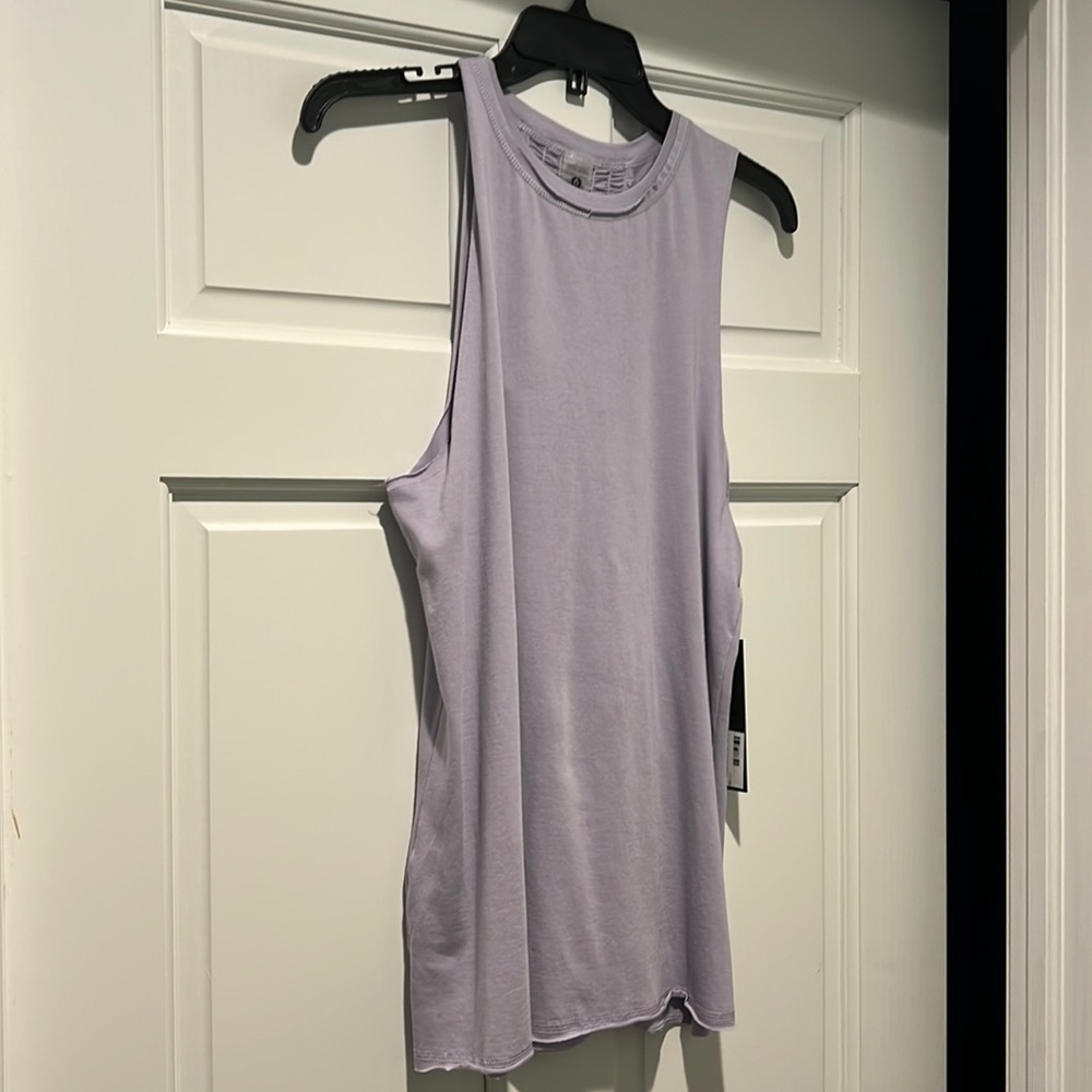 Gathered Back Flowy Athletic Tank Mono B, New with tags, Small or Medium, purple